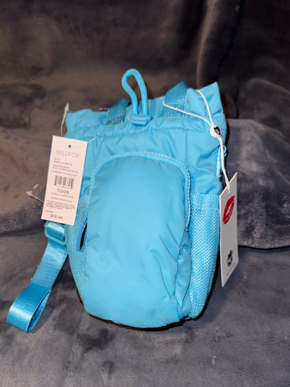 Wildfox Nylon Crossbody Bag in Light Blue